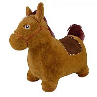 PITUSO Прыгуны-животные Лошадка, PVC, съемный плюшевый чехол,с насосом, 57*27*50 см / цвет коричневый