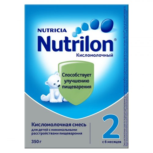 Nutrilon Молочная смесь "Кисломолочный 2" с бифидобактериями, с 6 месяцев, 350г.