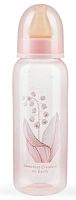Happy Baby Бутылочка для кормления с латексной соской, 250 мл / цвет may-lily (розовый)					