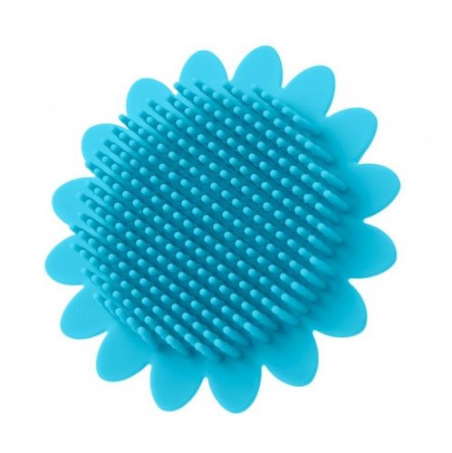Roxy Kids Антибактериальная силиконовая мочалка Sunflower / цвет голубой