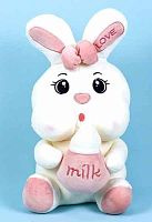 Мягкая игрушка "Заяц с молоком"					
