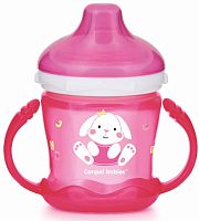 Canpol Babies Чашка-непроливайка Sweet fun, 180 мл / цвет розовый