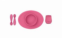 EZPZ Набор из 4-х предметов First Food Set / цвет розовый