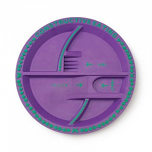 Constructive Eating Тарелка .Серия Волшебный сад фиолетовый